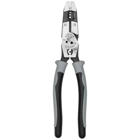 Klein Tools Hybrid Pliers with Crimper, Fish Tape Puller and Wire Stripper J2159CRTP